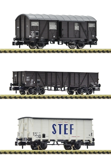 Set 3 wagons marchandises SNCF (échelle N)
