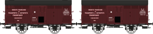 Set 2 wagons isothermes ex-primeurs SFTEF PLM ép. II