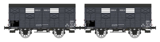 Set 2 wagons couverts OCEM 19 AL ép. II