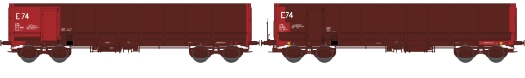 Set de 2 Wagons TOMBEREAU FAS Reconstruit Ep.V Bogie Y25