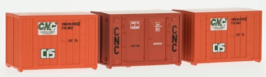 Set 3 conteneurs cadres CNC oranges ép. IV