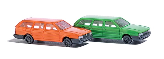 VW Passat, orange et vert (échelle N)