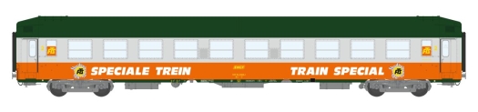 Voiture UIC couchettes Train spécial gris / orange FTS ép. IV
