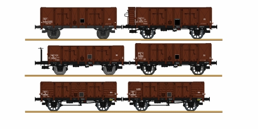Set 6 wagons tombereaux OCEM 29 SNCF ép. III