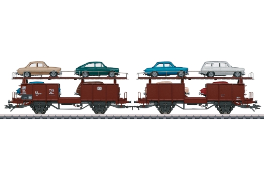 Wagons pour le transport d'automobiles Laaes