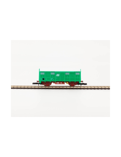 Wagon couvert type G4 pour le transport de marchandises - échelle Z 1/220 - version vert jade FRET SNCF