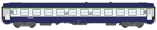 Voiture UIC B9c9 couchettes bleu TEN SNCF nouilles ép. V