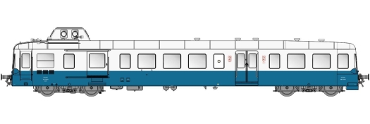 Picasso XBD93953, bleu/blanc, toit gris, RG, 2ème classe DCC SOUND