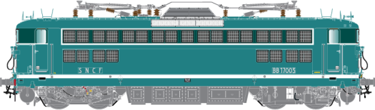 Locomotive électrique BB17003 Achères SNCF