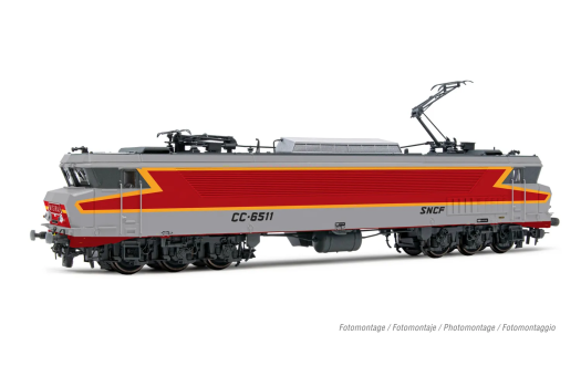 Locomotive électrique CC 6511, livrée argent avec logo «Mistral», ép. IV, analogique