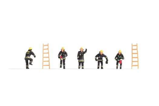 Pompiers (combinaisons de protection noires) (échelle N)
