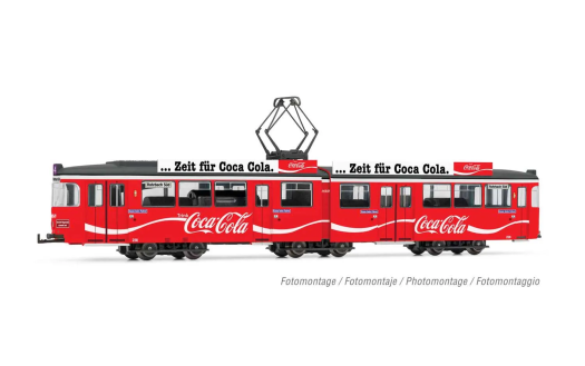 Tramway Duewag Gt6 Heidelberger livrée Coca Cola
