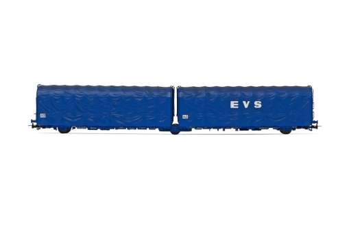 Wagon bâché à 3 essieux SNCF Lails livrée bleue EVS ép. IV