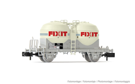 Wagon-silo à 2 essieux Ucs SNCF « Fixit », ép. V