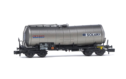 Wagon-citerne isolé à bogies SNCF “Nacco/Solvay”, ép. V (échelle N)